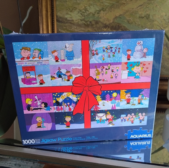 SEALED & NEW! 1000 PIECE CHARLIE BROWN CHRISTMAS PUZZLE 1000pc - Picture 1 of 8